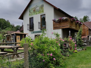 Ferienhaus mit Outdoor-Sauna
