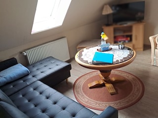 Wohnraum mit Schlafcouch