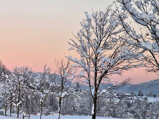Eiskalte Sonnenuntergänge, es sieht wirklich so aus...
