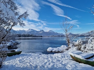 Winterwunderland Hopfensee - hier wohnen wir:)