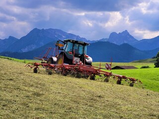 Gewitterstimmung und Heuernte
