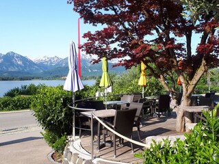 Viele Biergärten am Hopfensee..