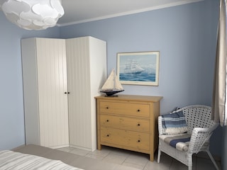 blaues Schlafzimmer