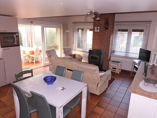 Wohnzimmer mit Veranda