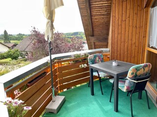 Balkon mit Sitzplatz