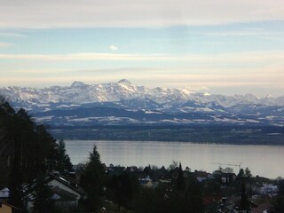 Aussicht auf den Bodensee und die Appenzeller Berge