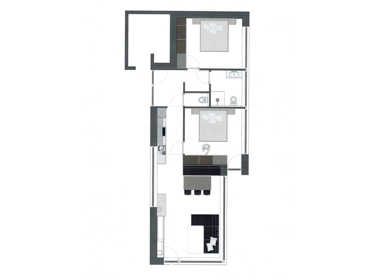 Grundriss Ferienwohnung