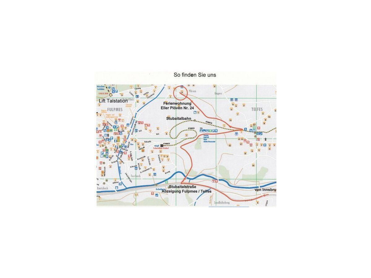 Ferienwohnung-Eller-Telfes-Lageplan