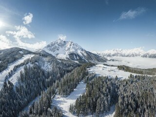 Blick auf die Serles in Mieders