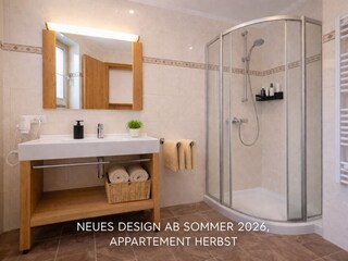 Appartement  Herbst Dusche neu