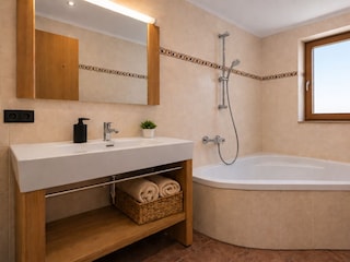 Badezimmer Appartement Herbst