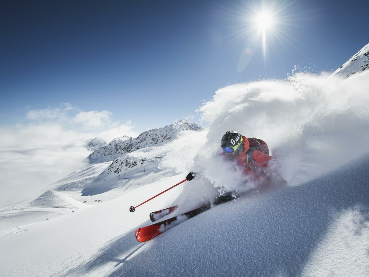 Pulverschnee am Stubaier Gletscher