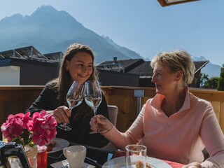 Genießen die Morgensonne