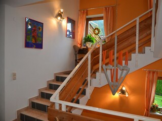 Treppenhaus Aufgang zur Fewo Elfer