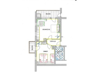 Haus Rosmarie / Grundriss Serles
