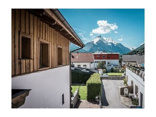 Ausblick Balkon Richtung Elfer und Gletscher
