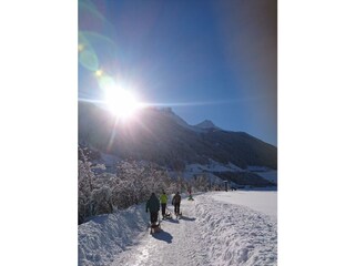 Winterwanderweg Richtung Neustift