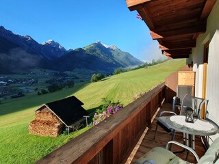 Ausblick Balkon Serles