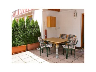 Ferienland Höfer Serles Terrasse