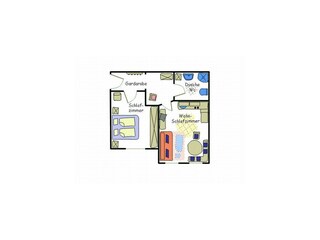 Ferienwohnung Krößbacher - Grundriss