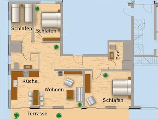 Appartamento per vacanze Juist Pianta del piano 26