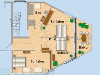 Apartamento de vacaciones Juist Plano de planta 30