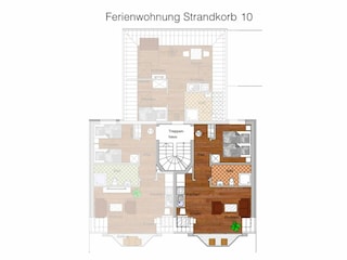 die insellotsen Norderney / Strandkorb 10 - Grundriss