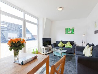 Norderney / Strandkorb 11 - Wohn-/Essbereich