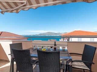 Private Terrasse mit Meerblick