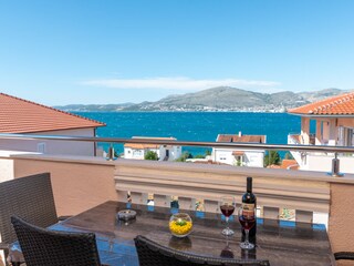 Private Terrasse mit Meerblick