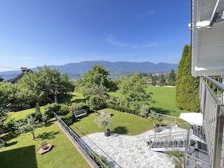 Ferienhaus EulenNest Ausblick vom Balkon