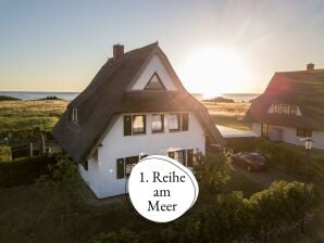 Ferienhaus Meerestraum: 1. Reihe, Meerblick, Kamin, Hund
