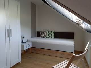 das Schlafzimmer 3 auch als Extraraum zum entspannen