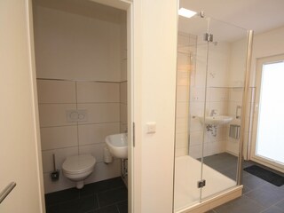 Badezimmer mit Sauna