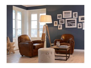Nantucket Blue - Blick in den Wohnbereich am Kamin