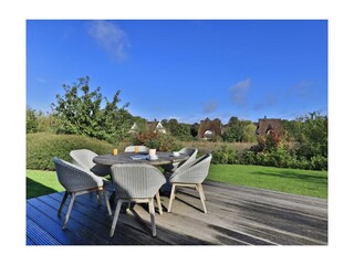Nantucket Blue - Blick auf die Terrasse und die Umgebung
