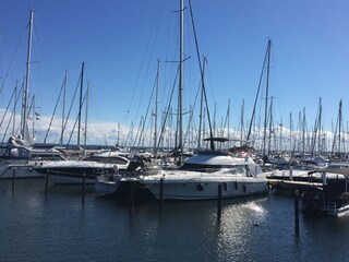 Der Grömitzer Yachthafen ist ein Traum, tolles Ambiente