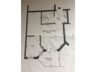 Schnuckelige Wohnung circa 40 m² plus Terrasse