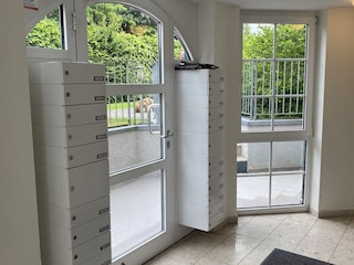 Der moderne Eingangsbereich zur Wohnung