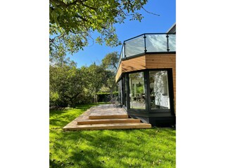 Blick zur Dachterrasse