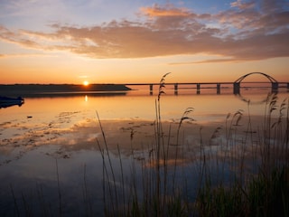 Sonnenuntergang am Fehmarnsund