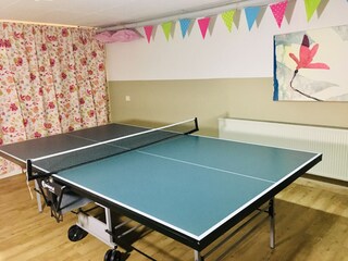 Tabletennis in the mainbuilding (15min by foot)