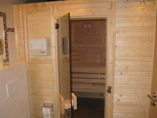 Sauna im 2. Bad