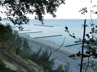 Blick vom Küstenwald auf die Ostsee