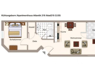 Ferienwohnung Kühlungsborn-Ost Grundriss 13