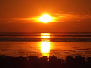 sunset on the beach