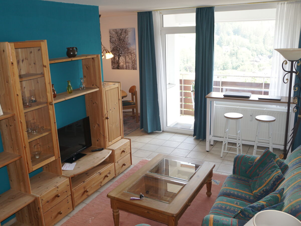 Living room with view on to the balcony