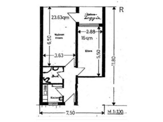 Grundriss der Wohnung