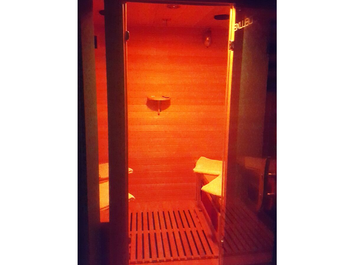 Light play of the sauna. Space for up to four people