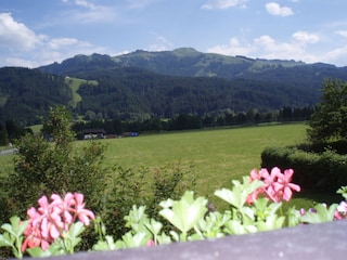 on the balcony